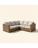 Outdoor 5 Piece Sofa Seating Group With Cushions (synthetic illustration; no displayed measurements)