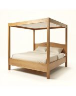 Ainsley Solid Wood Four Poster Bed (synthetic illustration; no displayed measurements)