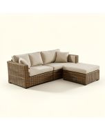 Devonte Patio Sectional With Cushions (synthetic illustration; no displayed measurements)