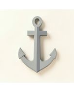 7 '' Blue And White Cape Cod Inspired Blue And White Anchor Wall Hanging Plaque (synthetic illustration; no displayed measurements)