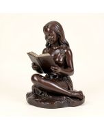 Hibbing Girl Sitting And Reading A Book Statue (synthetic illustration; no displayed measurements)