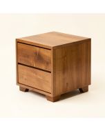 Unal Solid Wood 2 - Drawer End Table (synthetic illustration; no displayed measurements)