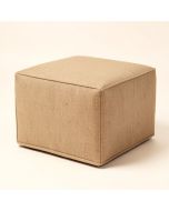 Benson Gobi Hand Woven 100 % Cotton 18-Inch Pouf Ottoman , Natural (synthetic illustration; no displayed measurements)