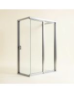 Hoffman 56 '' - 60 '' W X 76 '' H Door Opening Sliding Semi-Frameless Shower Door (synthetic illustration; no displayed measurements)