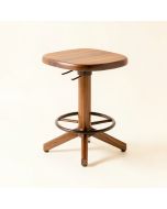Badillo Swivel Solid Wood Bar & Counter Stool (synthetic illustration; no displayed measurements)