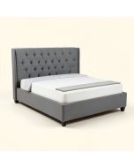 Brochu Tufted Upholstered Standard Bed (synthetic illustration; no displayed measurements)