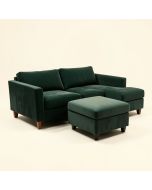 Anton 102 '' Wide Velvet Sofa & Chaise (synthetic illustration; no displayed measurements)
