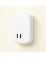 Wall Mount Charger Plug-In Dusk To Dawn Led Night Light(2 Usb Ports (synthetic illustration; no displayed measurements)