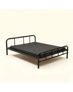 Renaud Parisian Metal Platform Bed (synthetic illustration; no displayed measurements)