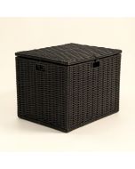 47 Gallon Rattan Deck Box (synthetic illustration; no displayed measurements)