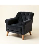 35.43 '' Wide Tufted Velvet Armchair (synthetic illustration; no displayed measurements)