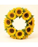 18 '' Sunflower Wreath (synthetic illustration; no displayed measurements)