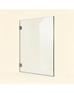 French Monture Noir 30 '' W X 78 '' H Frameless Fixed Glass Panel (synthetic illustration; no displayed measurements)