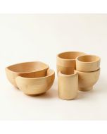 Mcrae Bamboo 4 Piece Bathroom Accessory Set (synthetic illustration; no displayed measurements)