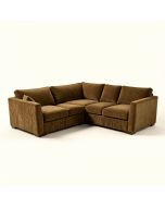Ewall 130 '' Wide Chenille Left Hand Facing Corner Sectional (synthetic illustration; no displayed measurements)