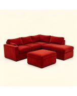 Bouk 78 '' Wide Microfiber/Microsuede Left Hand Facing Modular Sectional With Ottoman (synthetic illustration; no displayed measurements)