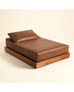 Capems 65.35 '' Faux Leather Pillow Top Arm Sleeper (synthetic illustration; no displayed measurements)