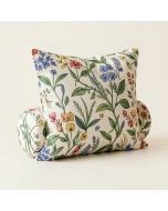 Williamsburg Garden Image Cotton Boudoir/Breakfast Neckroll (synthetic illustration; no displayed measurements)