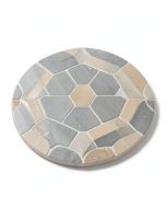 Ifnluence 1 '' X 1 '' Beveled Porcelain Penny Round Mosaic Tile (synthetic illustration; no displayed measurements)