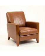 Aguilar 28 '' Wide Top Grain Leather Armchair (synthetic illustration; no displayed measurements)