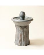 Fiber And Resin Tree Trunk Fountain With Led Light (synthetic illustration; no displayed measurements)