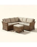 Tessa 5 Piece Rattan Seating Group With Cushions (synthetic illustration; no displayed measurements)