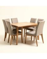 Evelin Solid Wood Dining Set (synthetic illustration; no displayed measurements)