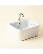 33 '' L X 20 '' W Farmhouse Kitchen Sink With Sink Grid And Basket Strainer (synthetic illustration; no displayed measurements)
