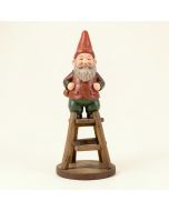 Up The Ladder Climbing Garden Gnome Statue (synthetic illustration; no displayed measurements)