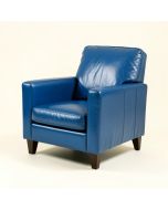 Copola 41 '' Wide Top Grain Leather Armchair (synthetic illustration; no displayed measurements)