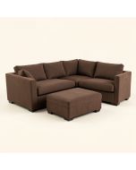 Aveonna 112 '' Wide Sofa & Chaise With Ottoman (synthetic illustration; no displayed measurements)