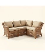 Glouster 3 Piece Rattan Seating Group With Cushions (synthetic illustration; no displayed measurements)