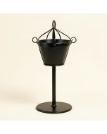 Lowestoft Outdoor Decorative Welcome Sign With Hanging Basket Planter Stand (synthetic illustration; no displayed measurements)
