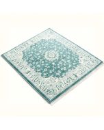 Oliver Power Loom Teal/White Rug (synthetic illustration; no displayed measurements)