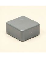 Pillowed Brick 3 '' X 6 '' Glass Mosaic Tile In Glossy Gray (synthetic illustration; no displayed measurements)
