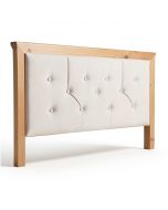 Weathersby Nail Button Notched Duck Upholstered Panel Headboard (synthetic illustration; no displayed measurements)