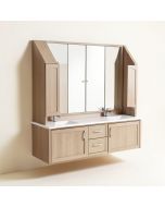 Maclin 75 '' Wall-Mounted Double Bathroom Vanity (synthetic illustration; no displayed measurements)