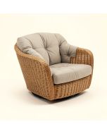Eddins 28.75 '' Wide Tufted Polyester Swivel Papasan Chair (synthetic illustration; no displayed measurements)