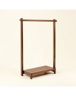 Solari 47.24 '' W Double Rod Clothes Garment Rack (synthetic illustration; no displayed measurements)