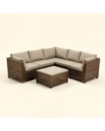 Finnbar Patio 7 Piece Rattan Sectional Seating Group With Cushions (synthetic illustration; no displayed measurements)