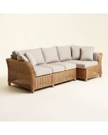 Summerton 7 Piece Teak Sofa Seating Group With Cushions (synthetic illustration; no displayed measurements)