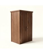 5 Ft. W X 2 Ft. D Solid Wood Vertical Storage Shed (synthetic illustration; no displayed measurements)