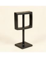 Evey Metal Square Rings On Stand (synthetic illustration; no displayed measurements)