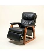 Power Recliner And Lift Chair In Black Pu Leather Lift Recliner Chair (synthetic illustration; no displayed measurements)