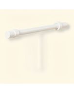 Round Spring Tension Café Curtain Single Rod (synthetic illustration; no displayed measurements)