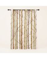 Gilus Cherry Blossom Bamboo Sheer Single Curtain Panel (synthetic illustration; no displayed measurements)