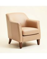 Tiffany Upholstered Parsons Chair In Light Cappucino (synthetic illustration; no displayed measurements)