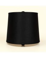7 '' H X 8 '' W Linen Empire Lamp Shade ( Screw On ) In Black (synthetic illustration; no displayed measurements)
