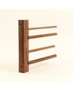 Catton Solid Wood Wall Mounted Wine Glass Rack In Brown (synthetic illustration; no displayed measurements)