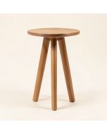 Teak Tripod End Table (synthetic illustration; no displayed measurements)